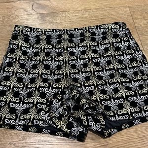 Alice & Olivia velvet shorts.